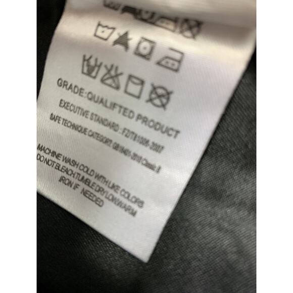 Womens Punk Ripped Jeans Size 27 Black Denim Destroyed Zippers Straight Hipster - Picture 6 of 9